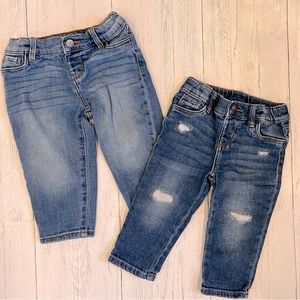 3/$15⭐️ 2 Pair of OshKosh B’gosh Toddler Girl Jeans Size 18M